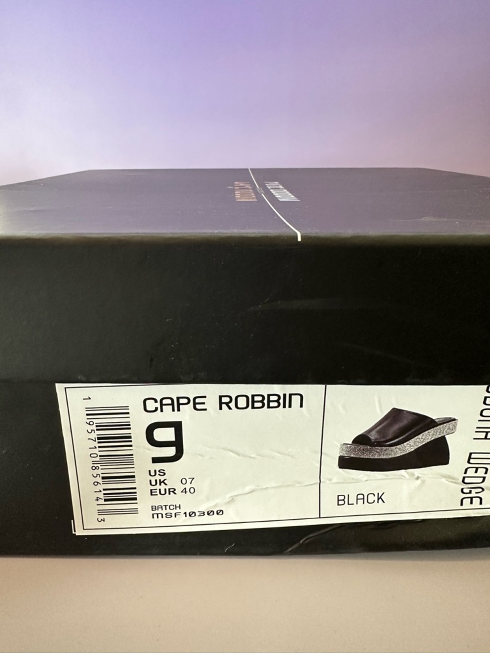 Cape Robbin Black Platform Slide Sandals - Picture 6 of 6